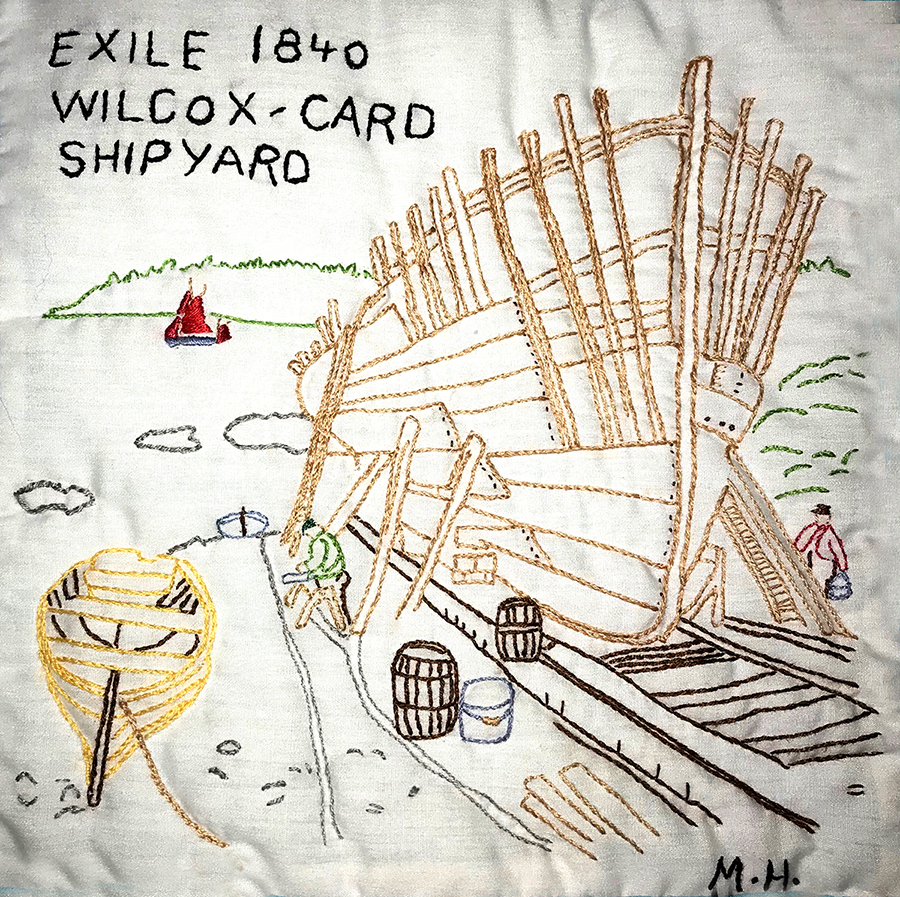 Shipbuilding was an important island industry in the 19th century.  Modern fishing boats are still built here today.