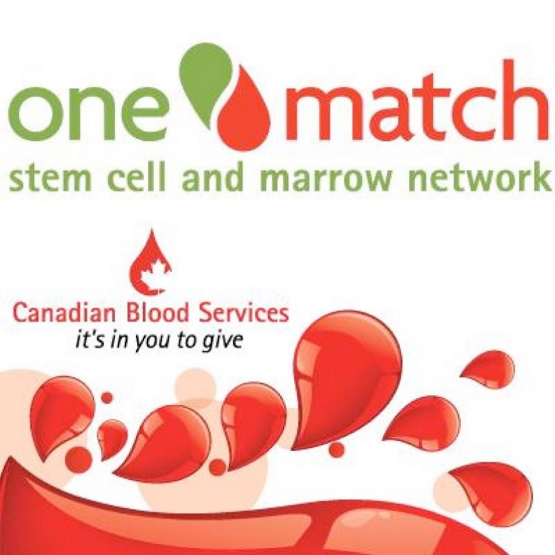 We support the Canadian Blood Services, One Match!