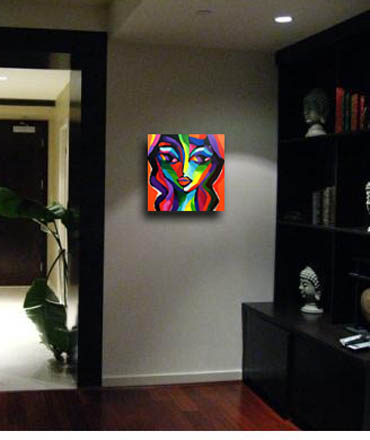 painting in a room - approximate size