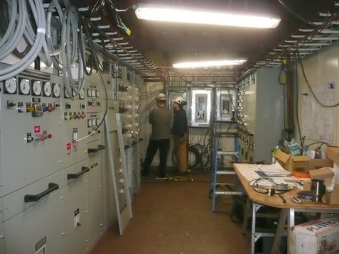 Engineering control room wiring