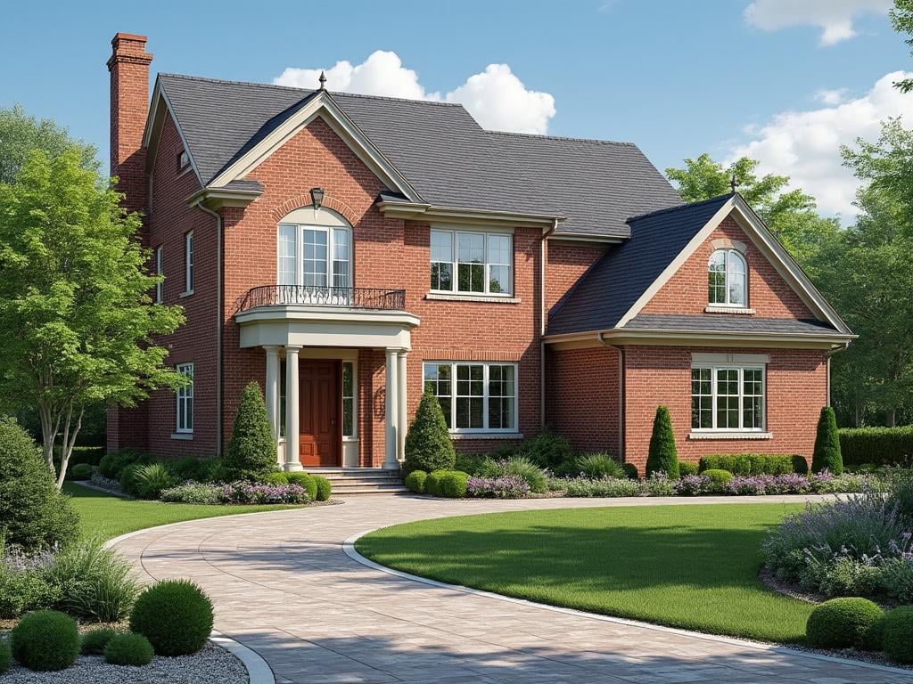 Confident worker wearing a yellow hard hat and plaid shirt stands in a manufacturing warehouse.