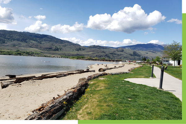 Beach at The Cottages, Osoyoos Lake