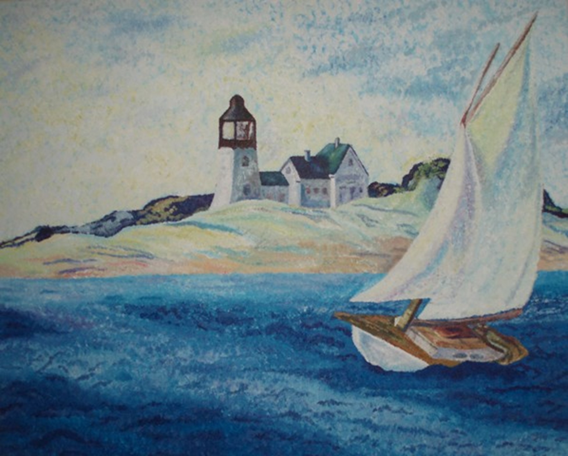 Homage to E.H., Op.1,  24" X 30" 2008, Acrylic on Canvas,, New England