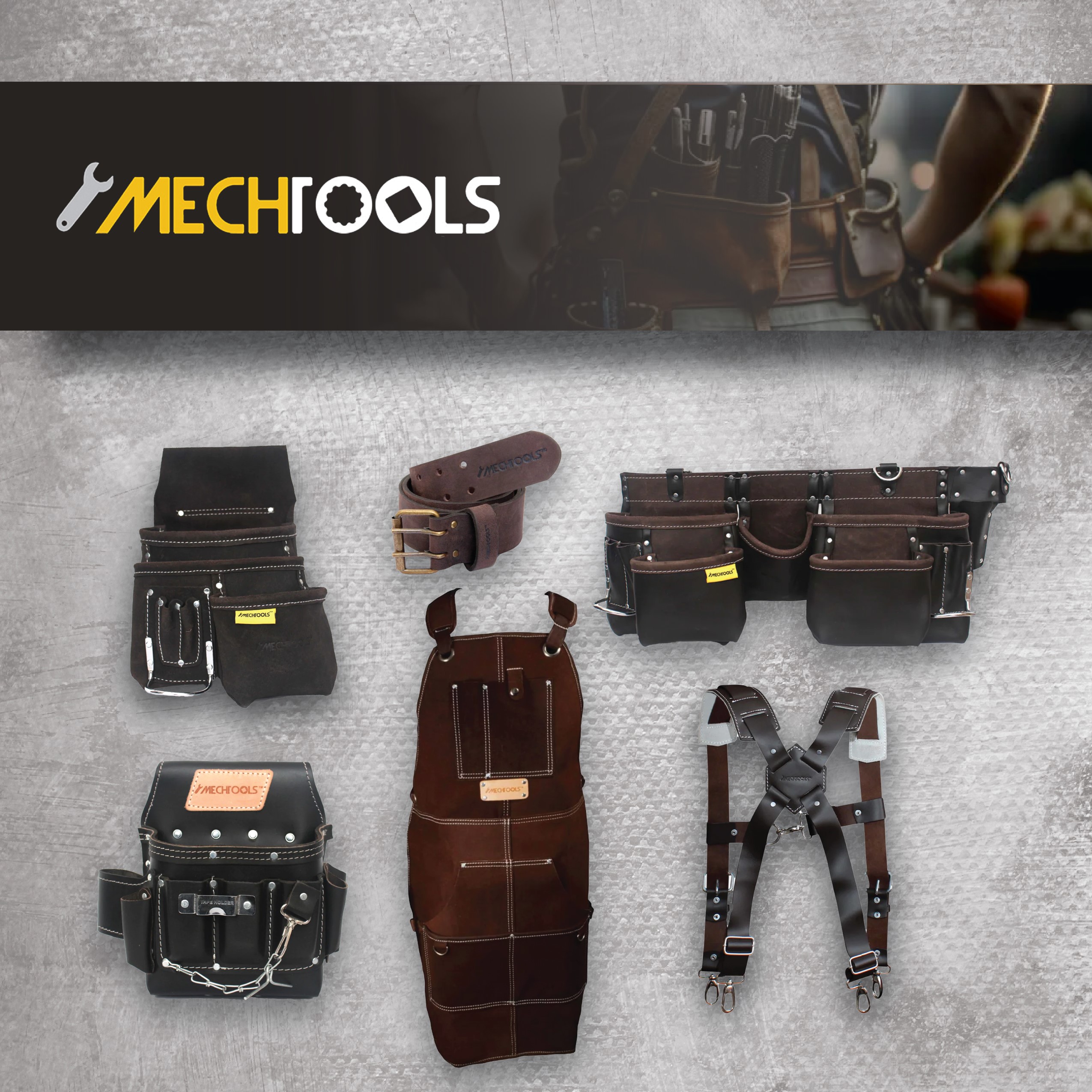 MECH TOOLS - Top Quality Nylon And Leather Tool Storage, Aprons, Knee Pads & More. Stocked In Canada | No Minimum Order