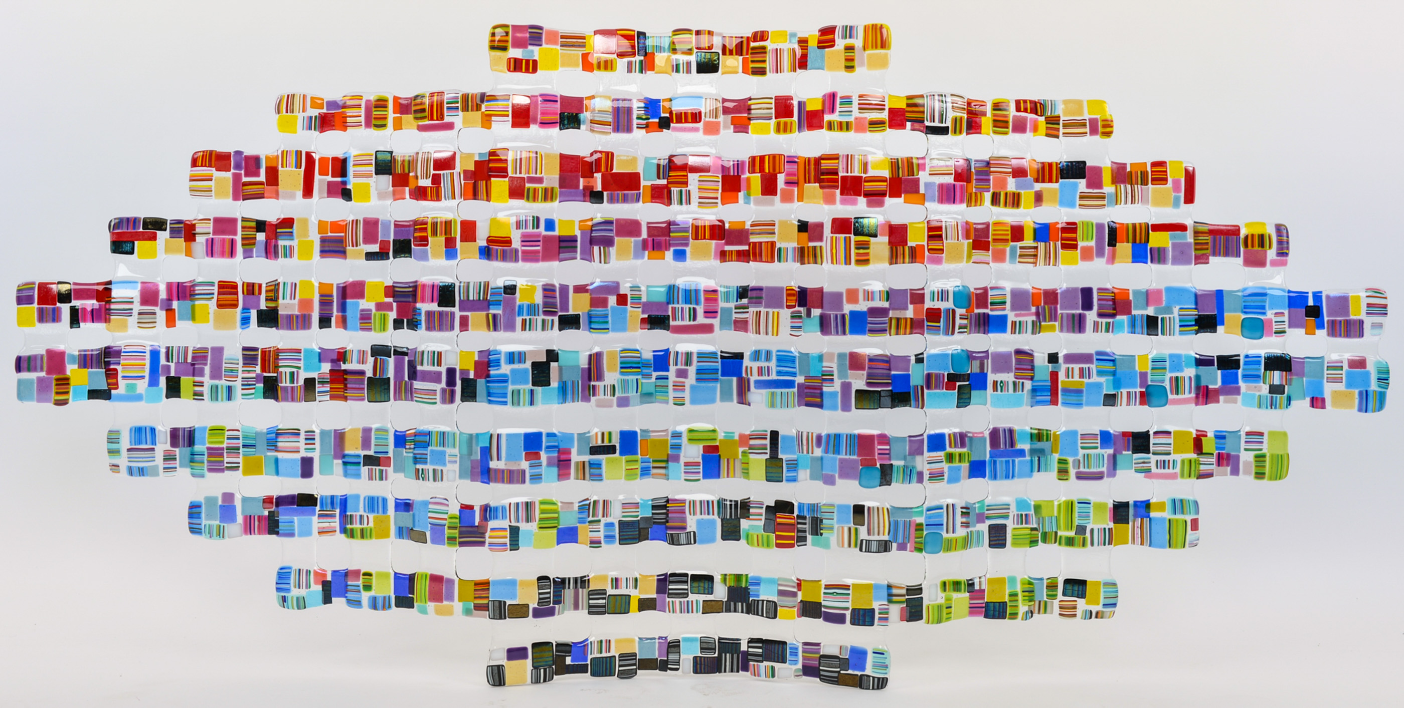 Vintage CRT monitor displaying 'Retro Mesh' on desk with keyboard, speaker, lamp, and potted plant.