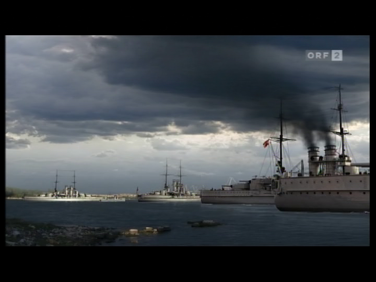 Fleet leaving Pola Harbour