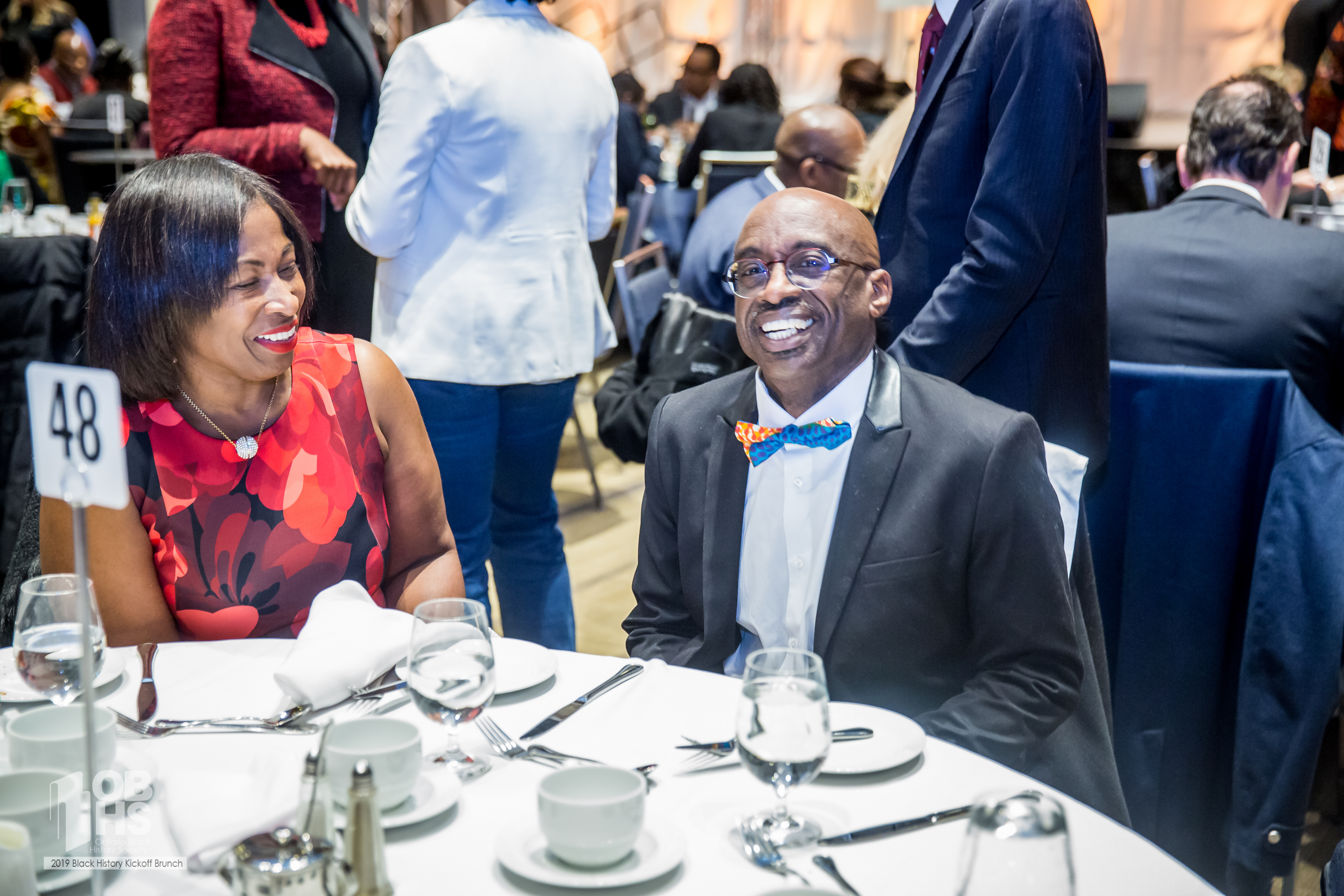 Guests enjoying the 2019 Black History Month Kick-Off Brunch -photo by www.sayhilondon.com