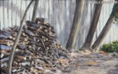 "By the Wood Pile"
4" x 6"
Alkyd on hard board
$ 200