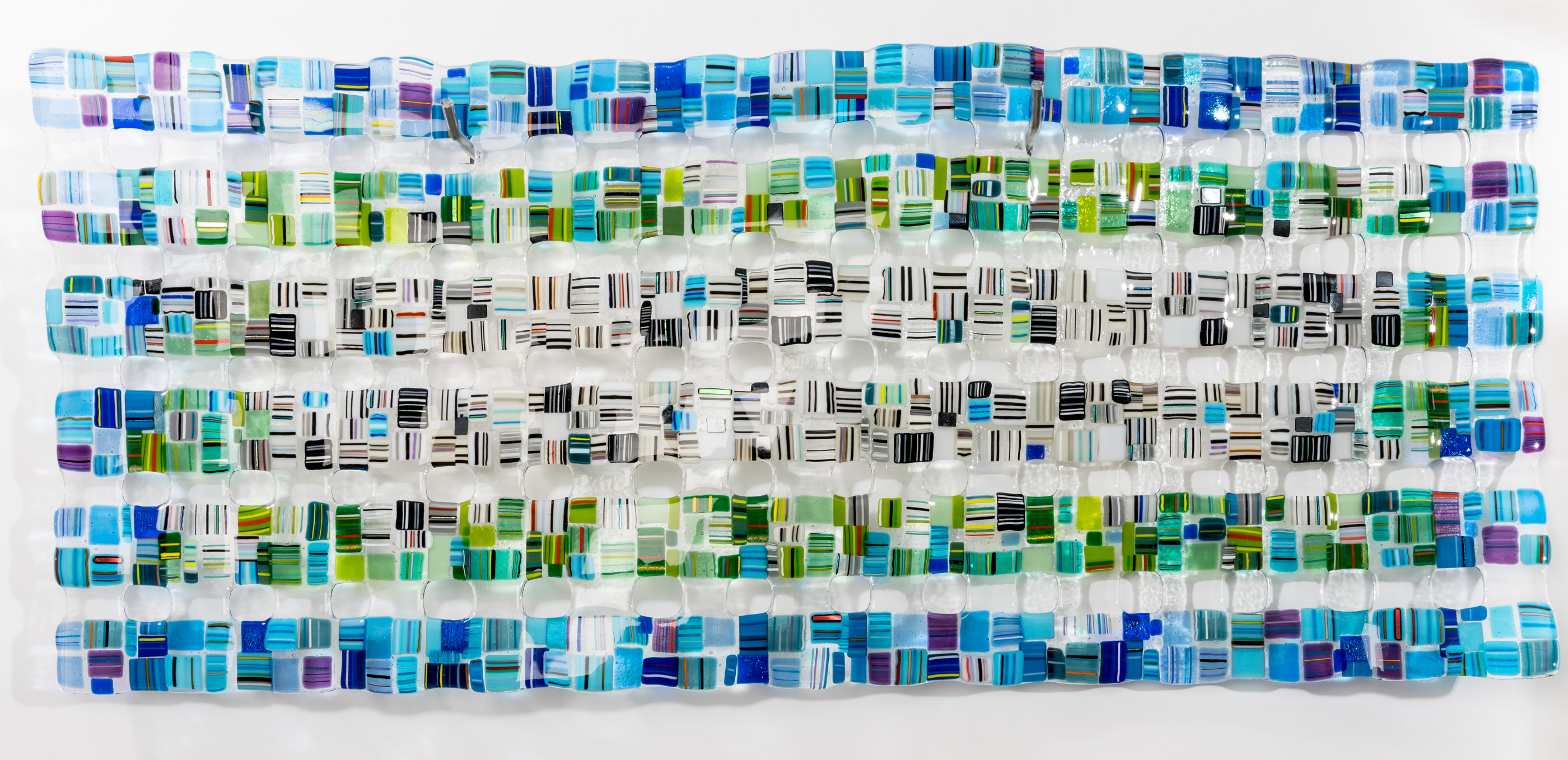 Retro Mesh 2.0 20 x 48 blue green and B&W