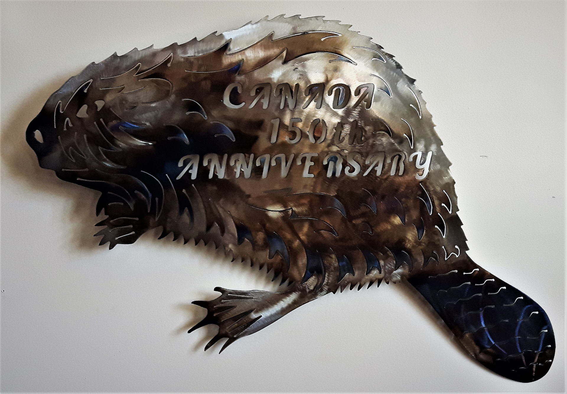 Metal art, Beaver, Campbell river BC, Vancouver island BC, Vancouver BC, Victoria BC, British Columbia,Alberta