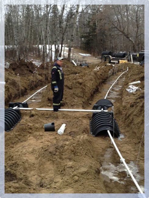 Men working outside