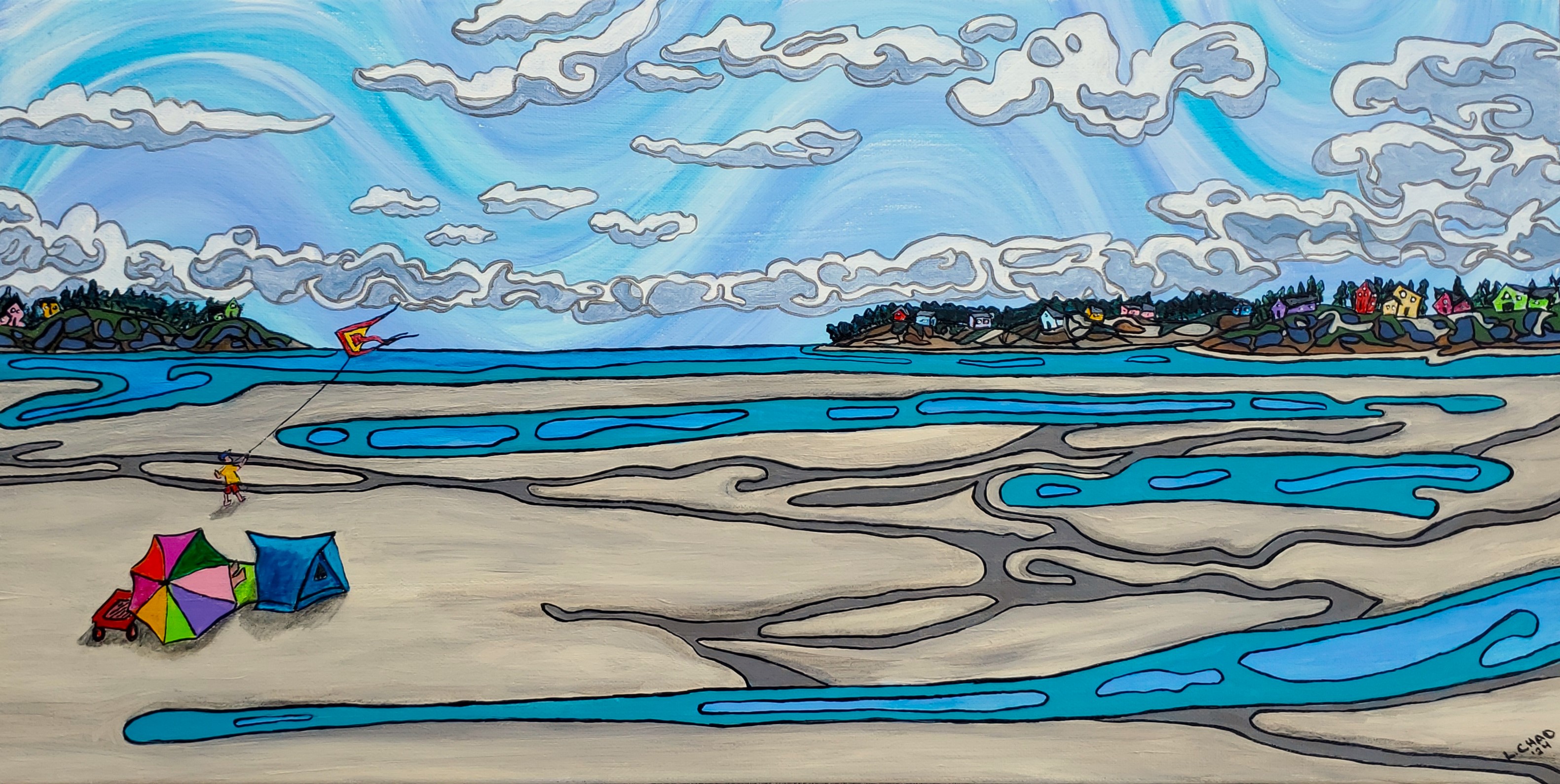 "Rathtrevor Summer" [2024]
Image: 24" x 12"
Acrylic on canvas
$800.00
Prints Available