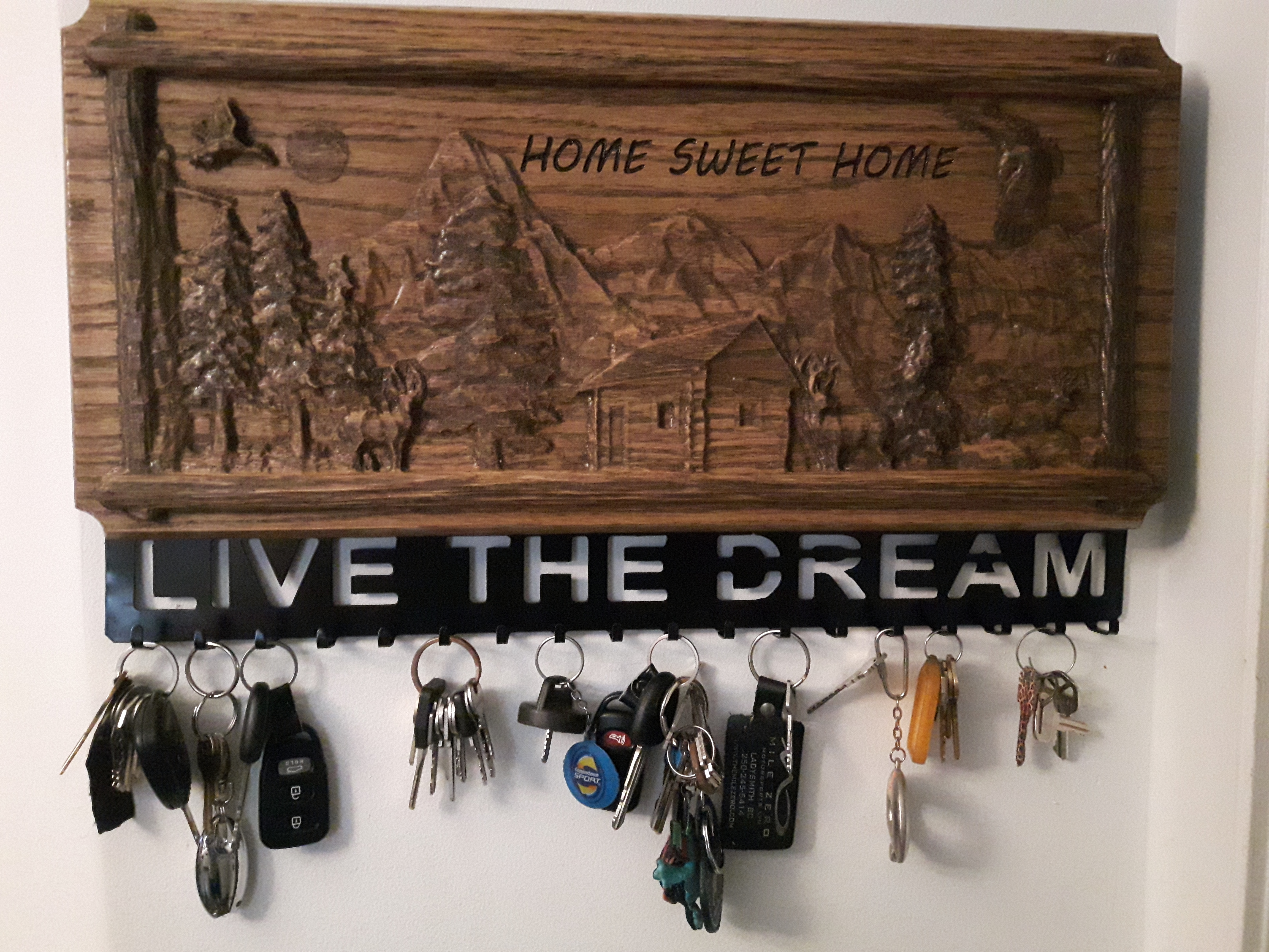 Wooden Carved key holder, Campbell river BC, Vancouver island BC, Vancouver BC, Victoria BC, British Columbia,Alberta
