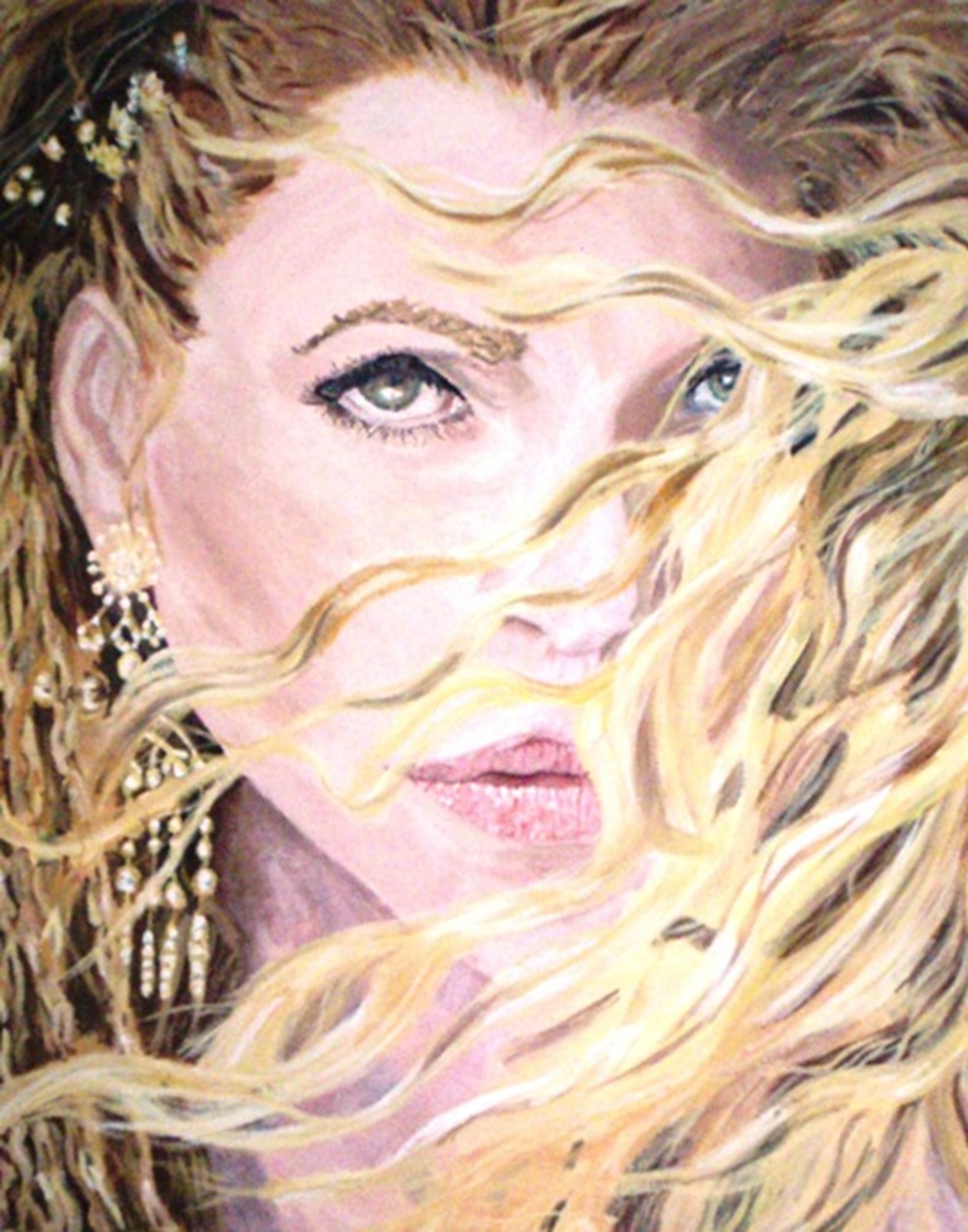 Renée Fleming Op.1, 30"X24"  2009, Acrylic on Canvas, 