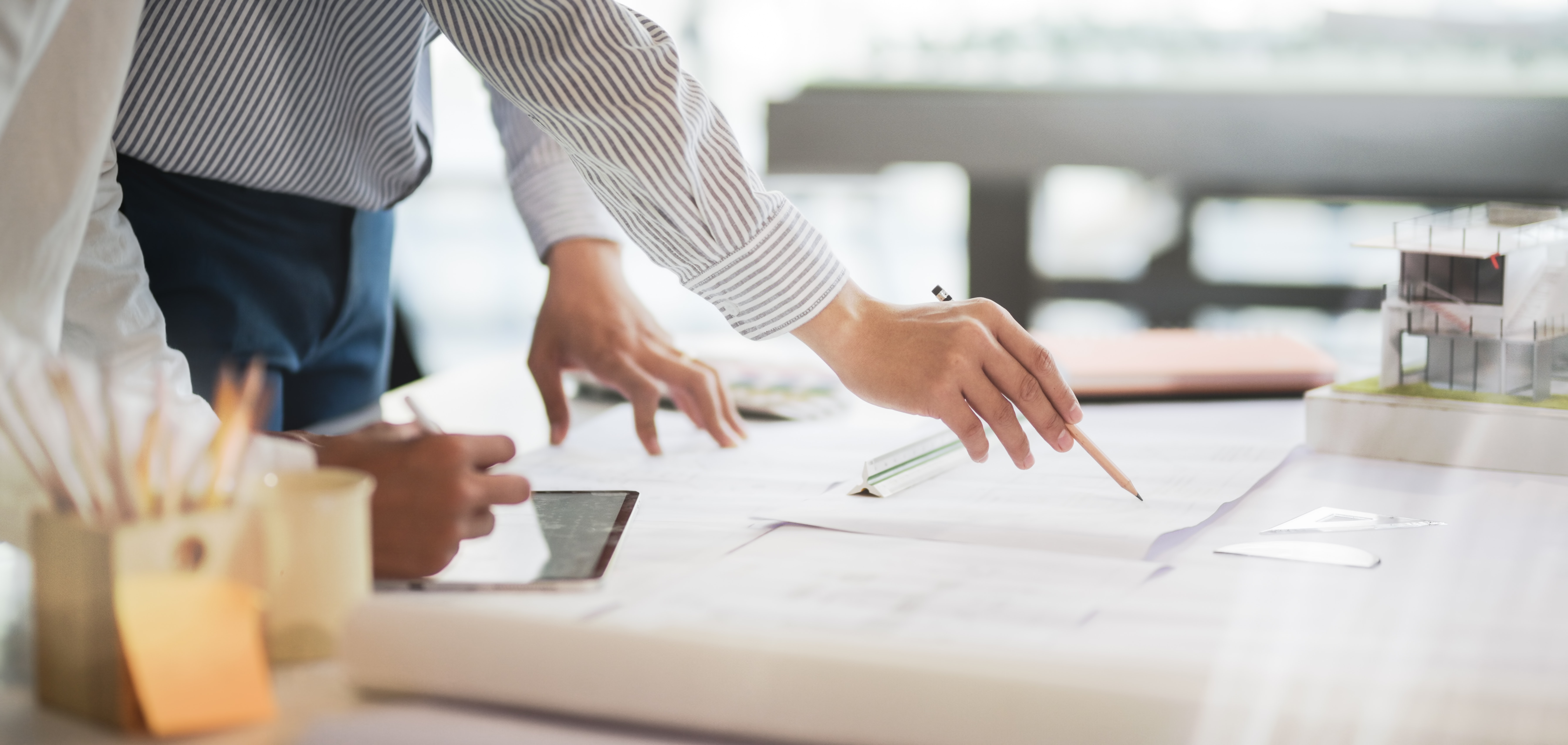 Skilled professional reading engineering specifications