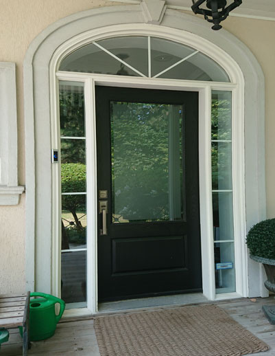 Black Wooden Door 1