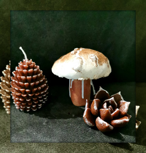 Lg Beeswax Pinecone Candle: $85.00 Lg Beeswax Pinecone Candle: $85.00