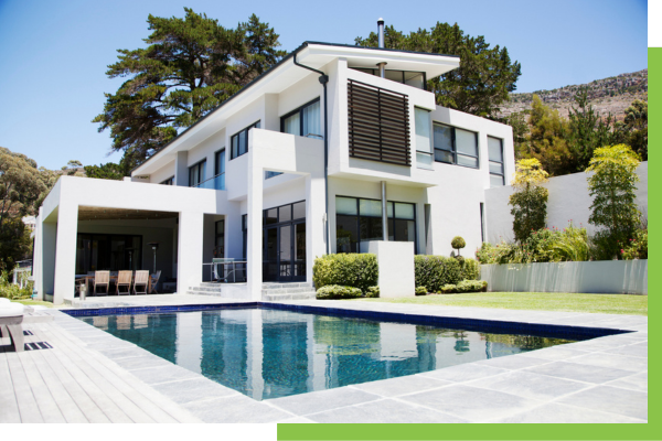 house with swimming pool