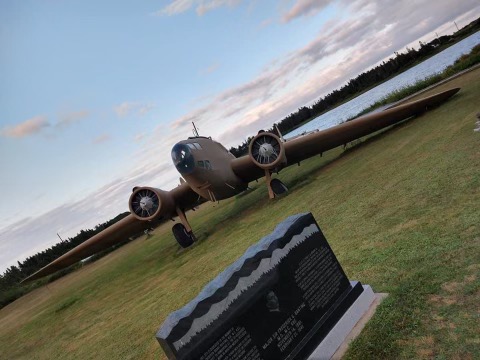 Monument and Replica Hudson Bomber