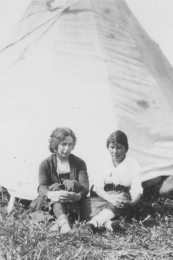 This photo is labelled as "Mary Ardley and one of the Cardinal Girls at Buffalo head prairie". We are assuming Mary is the lady on the left as her name is first in the description. If you recognize this particular Cardinal lady please let us know!
990.4.1.28 / Ardley, Mary