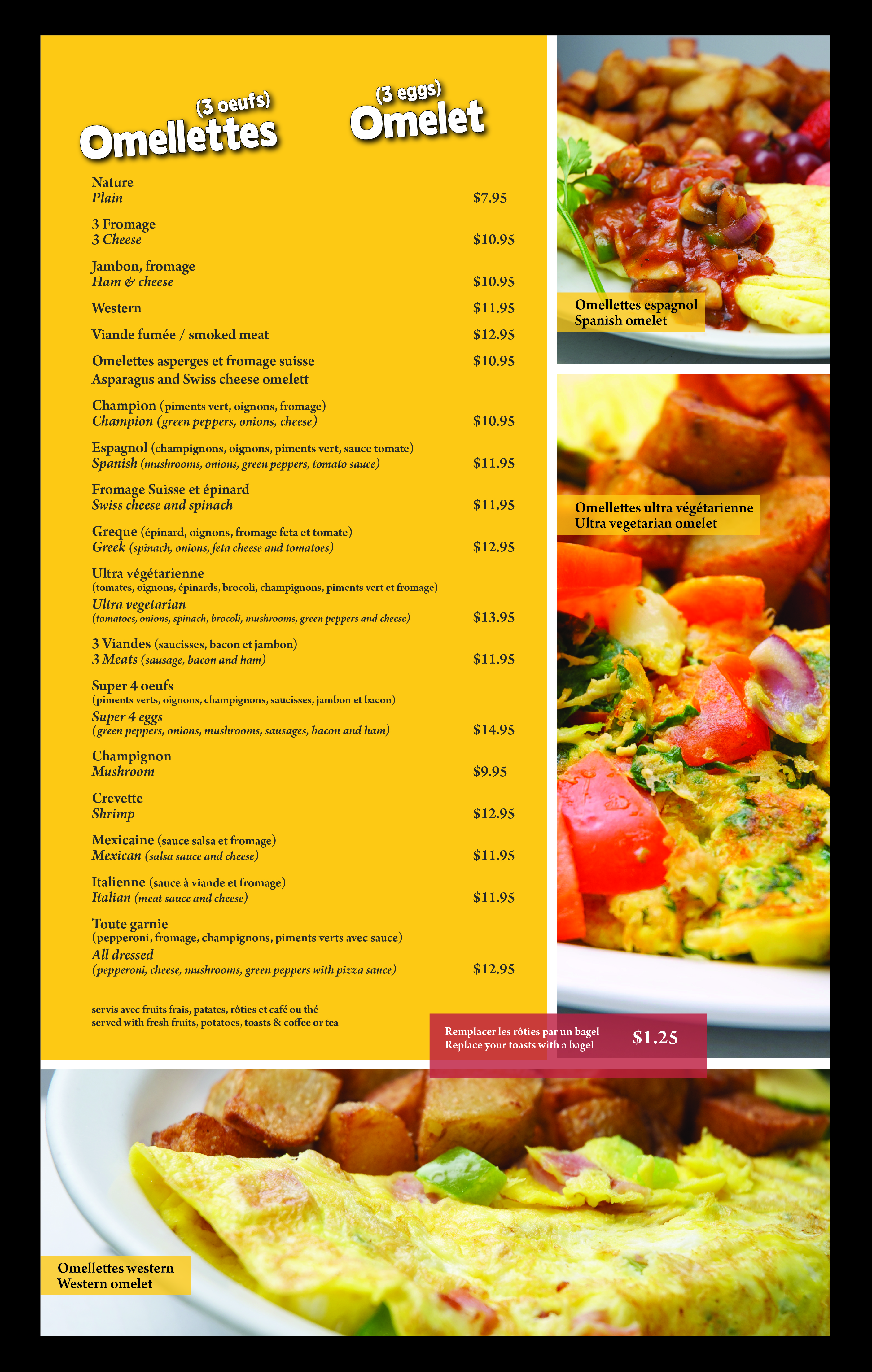 LEscale Restaurant BREAKFAST · DÉJEUNER