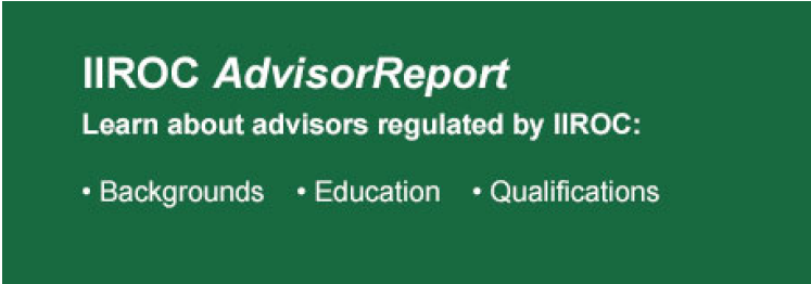 IIROC Advisor Report