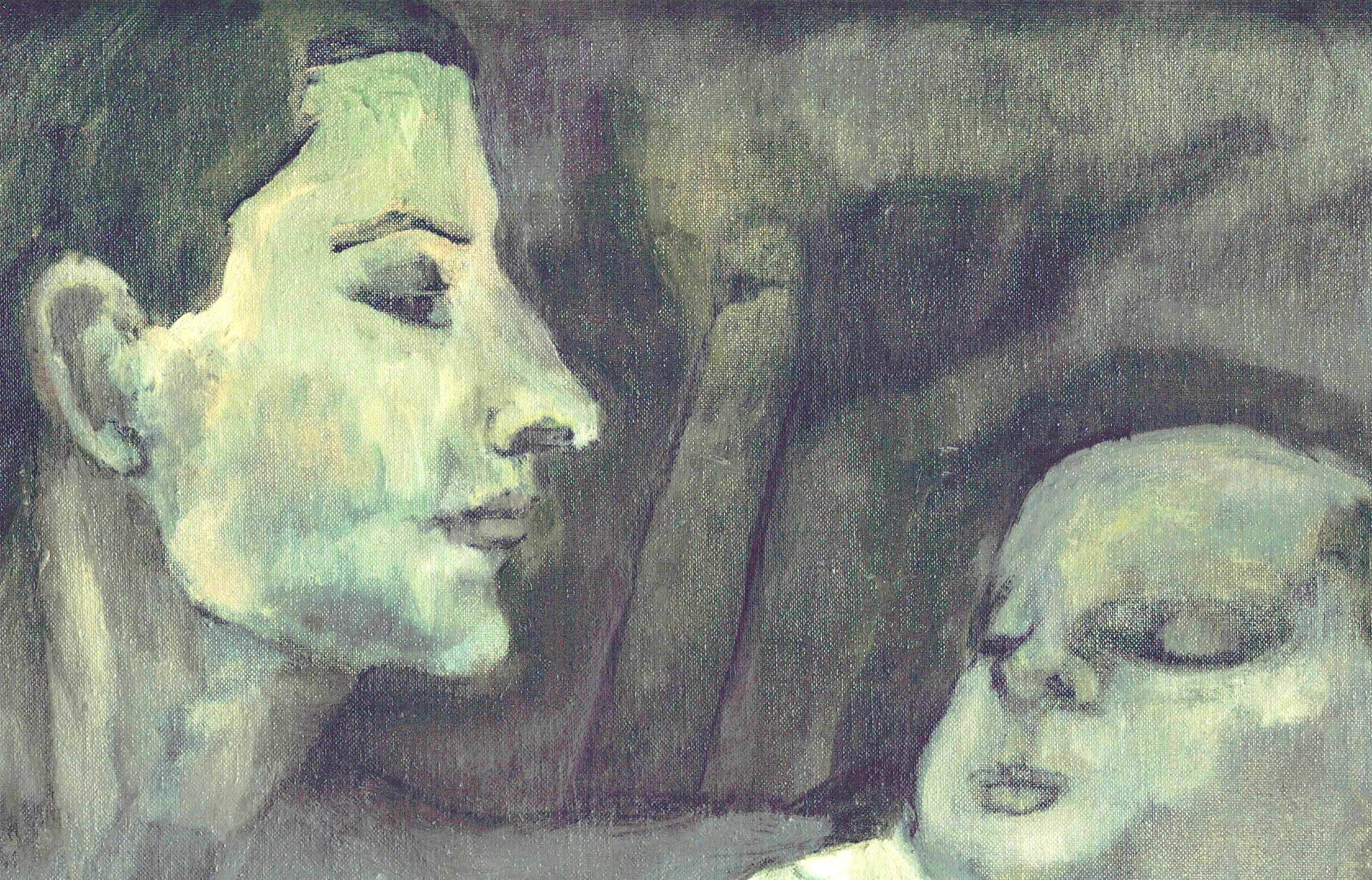 Sigrid Lochner, Nap Time, oil on panel, 1970, 10x12.5cm