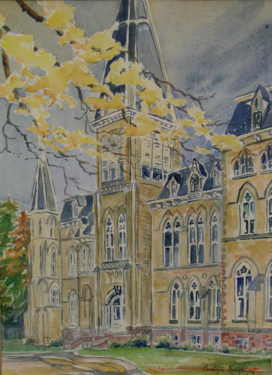 Alma College, St. Thomas, Watercolour on paper