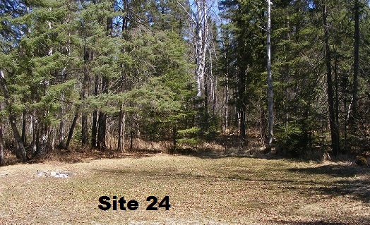 Site 24 - Tent Site
15 Amp is available with extension cord. 