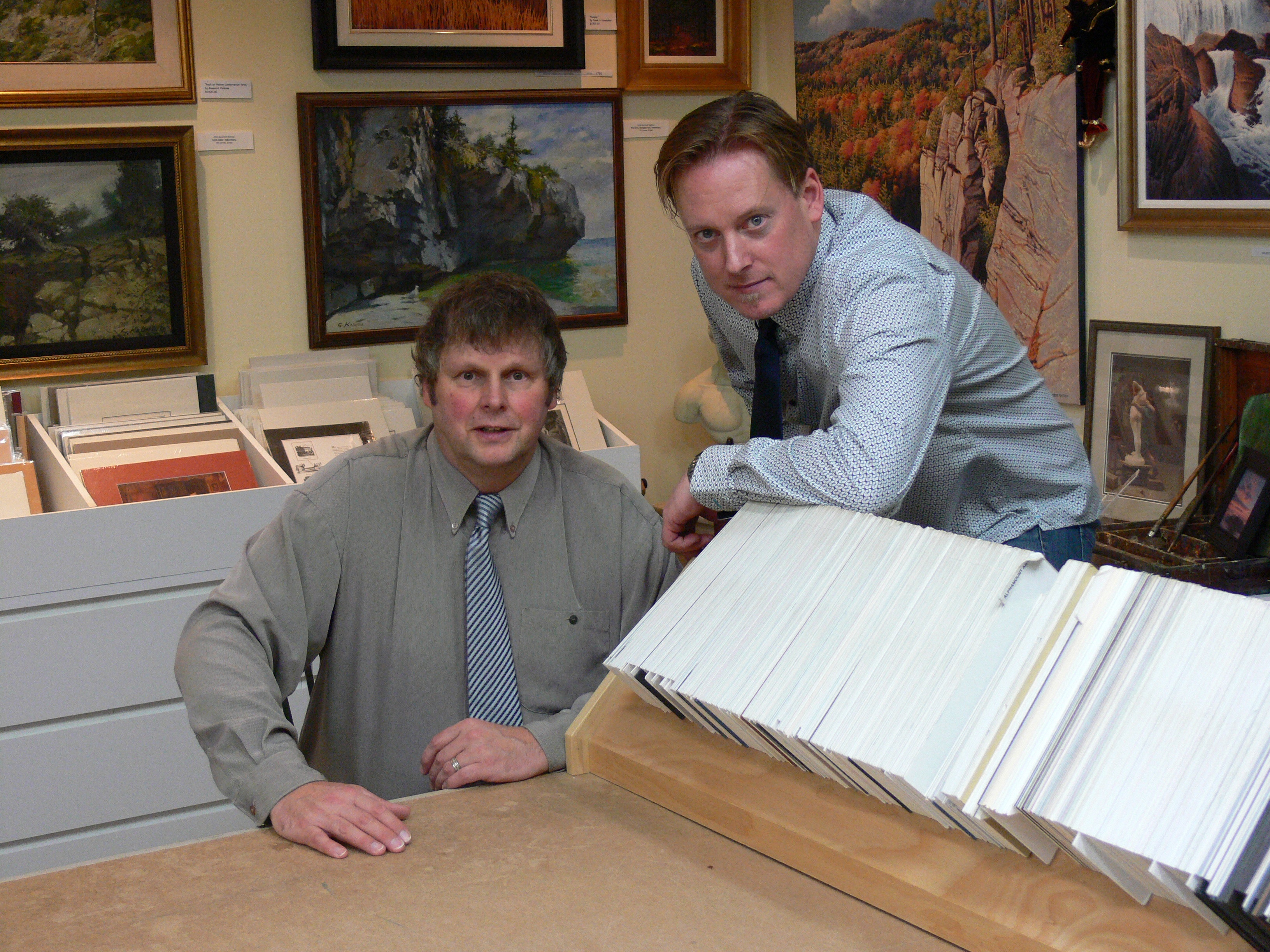 Bert Dorpmans (left) and Stephen Landers. Your Custom Framing team with over 50 years of combined experience.
Bert Dorpmans (left) and Stephen Landers. Your Custom Framing team with over 50 years of combined experience.