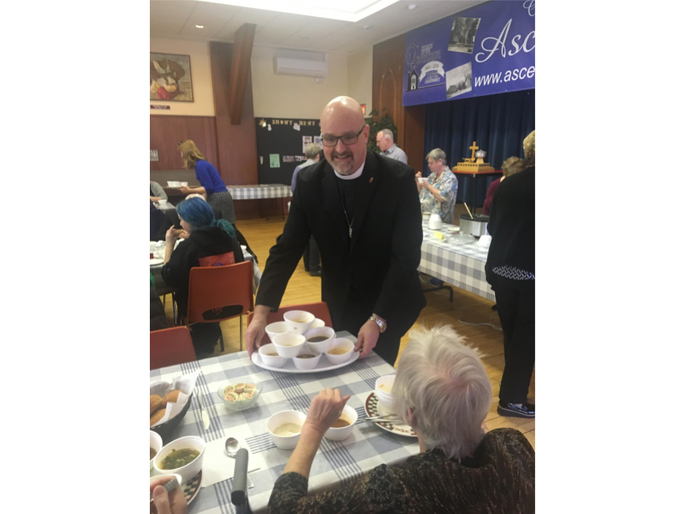 The Rector didn't miss one delicious soup!