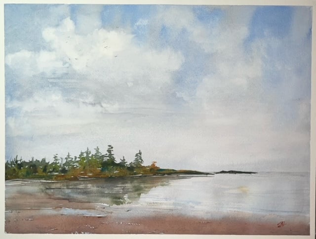&quot;Low Tide at Witty&apos;s Beach&quot;