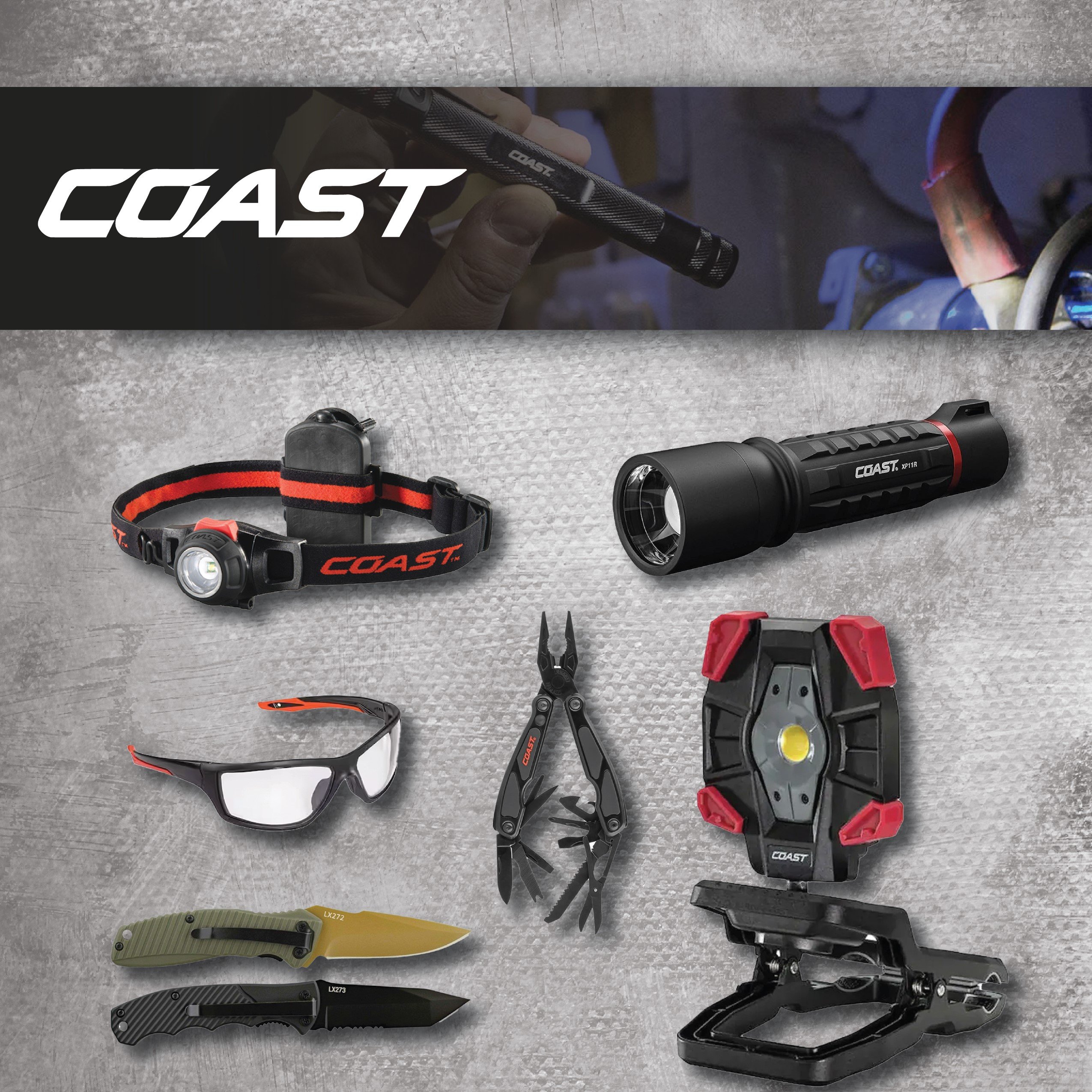 COAST - Knives | Lights | Multi-Tools | Lighted Safety Products. Full Product Range of High Quality Alkaline and Rechargeable Flashlights and Headlamps.