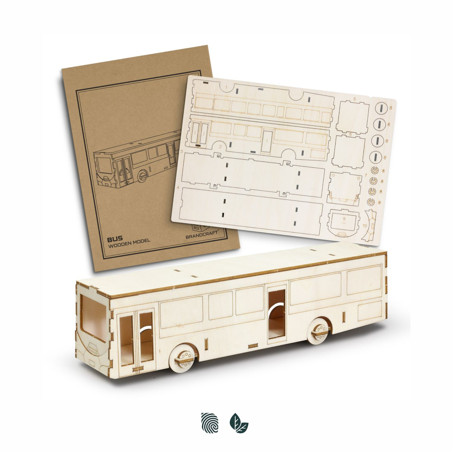 Bus Wooden Model 126726