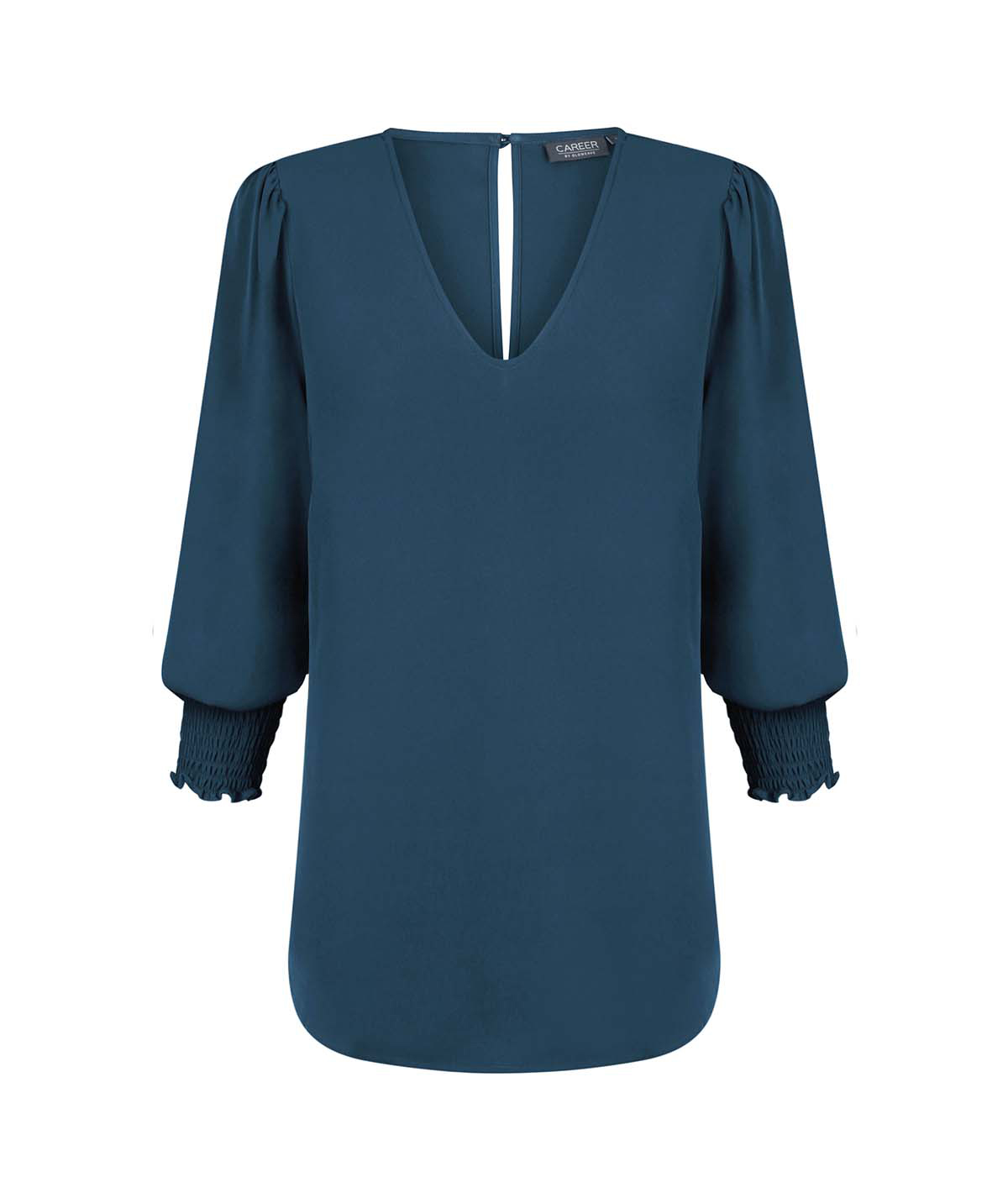 Career Cleo V Neck Shirred - 1803WZ