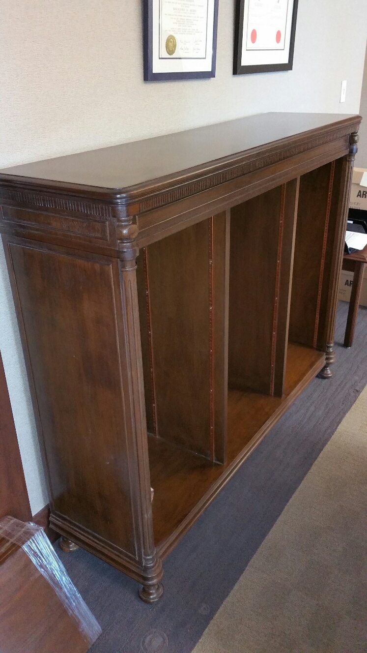 Refinished bookcase