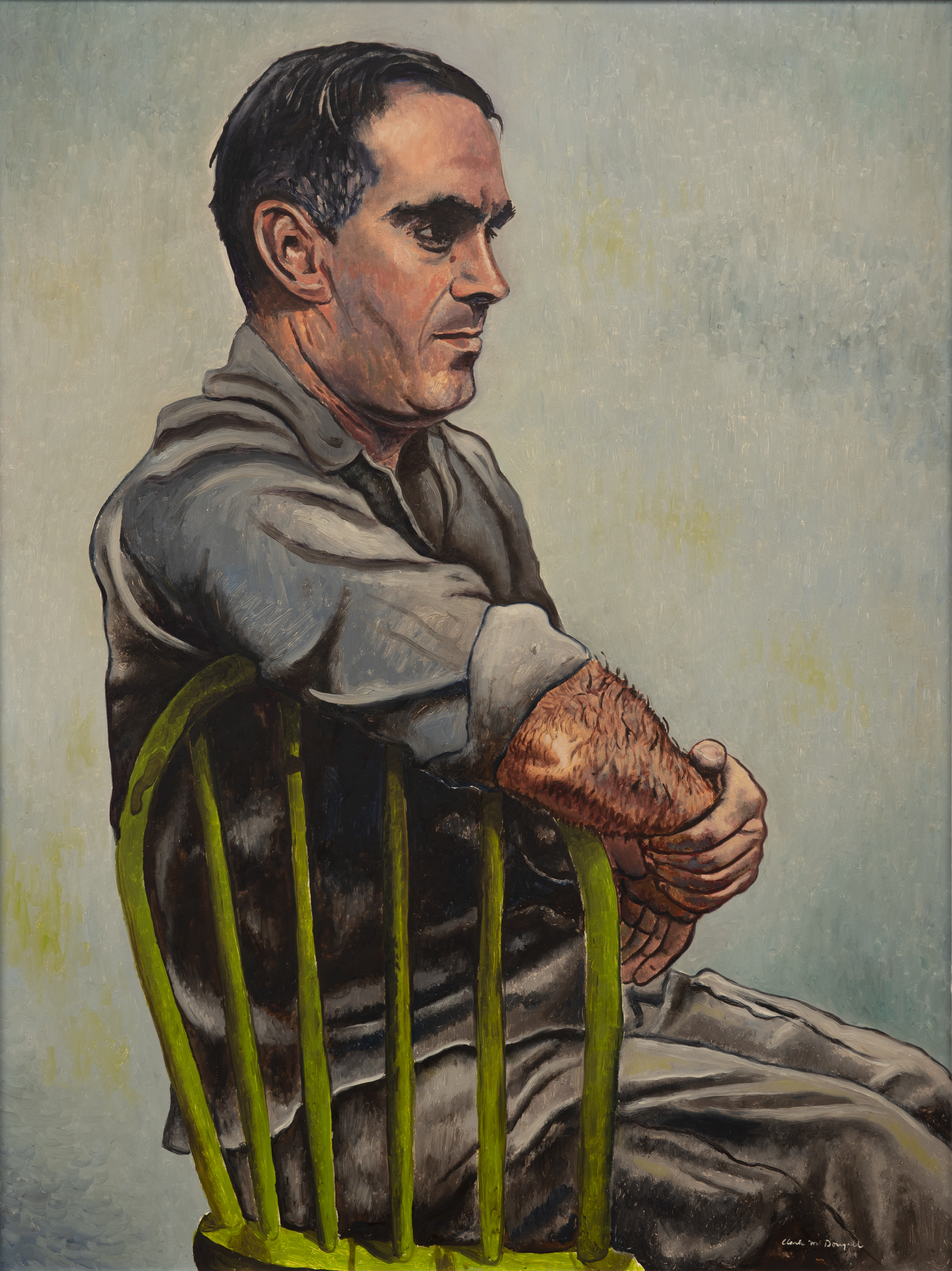 Artist: Clark McDougall, Portrait of George Thorman, 1953, Oil on panel
