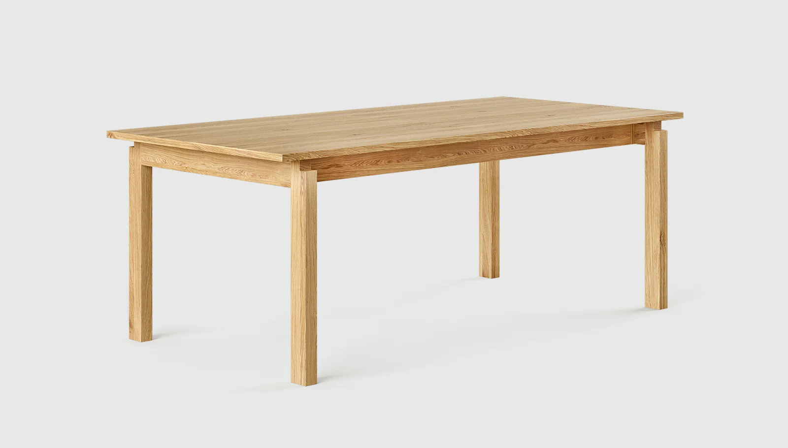 Annex Extendable Dining Table - Round white oak