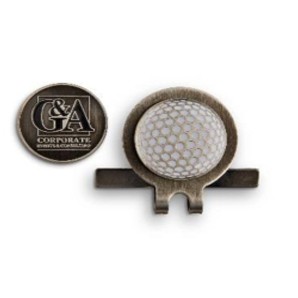 HAT CLIP WITH CUSTOMIZED BALL MARKER – GOLF BALL BACKGROUND