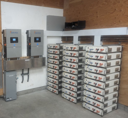 Close up of a room full of electrical boxes.
