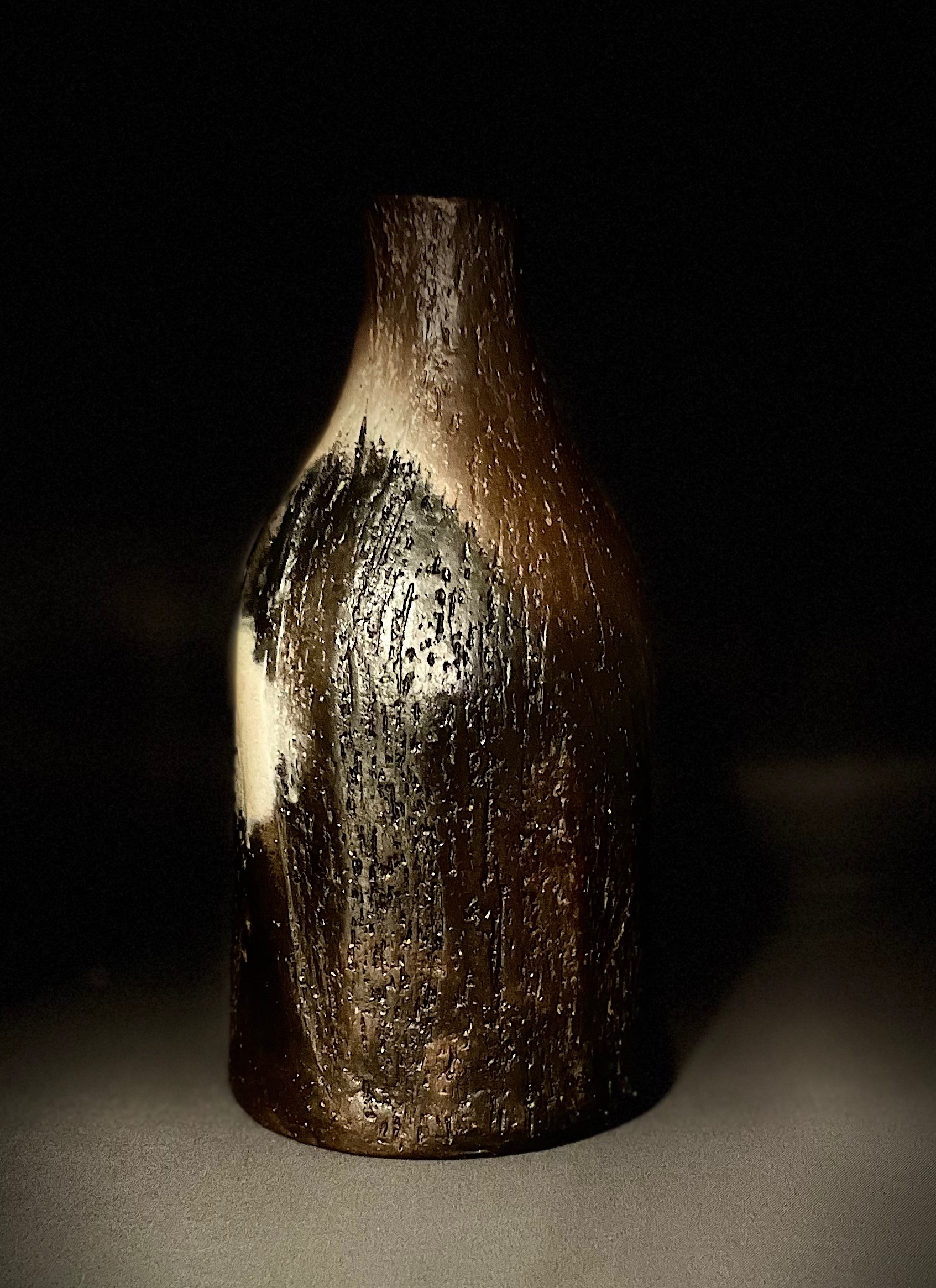 Flask Bottle - 7” High X 4” Diam 