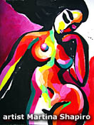 Passionate Dream painting abstract female nude fine art artist Martina Shapiro