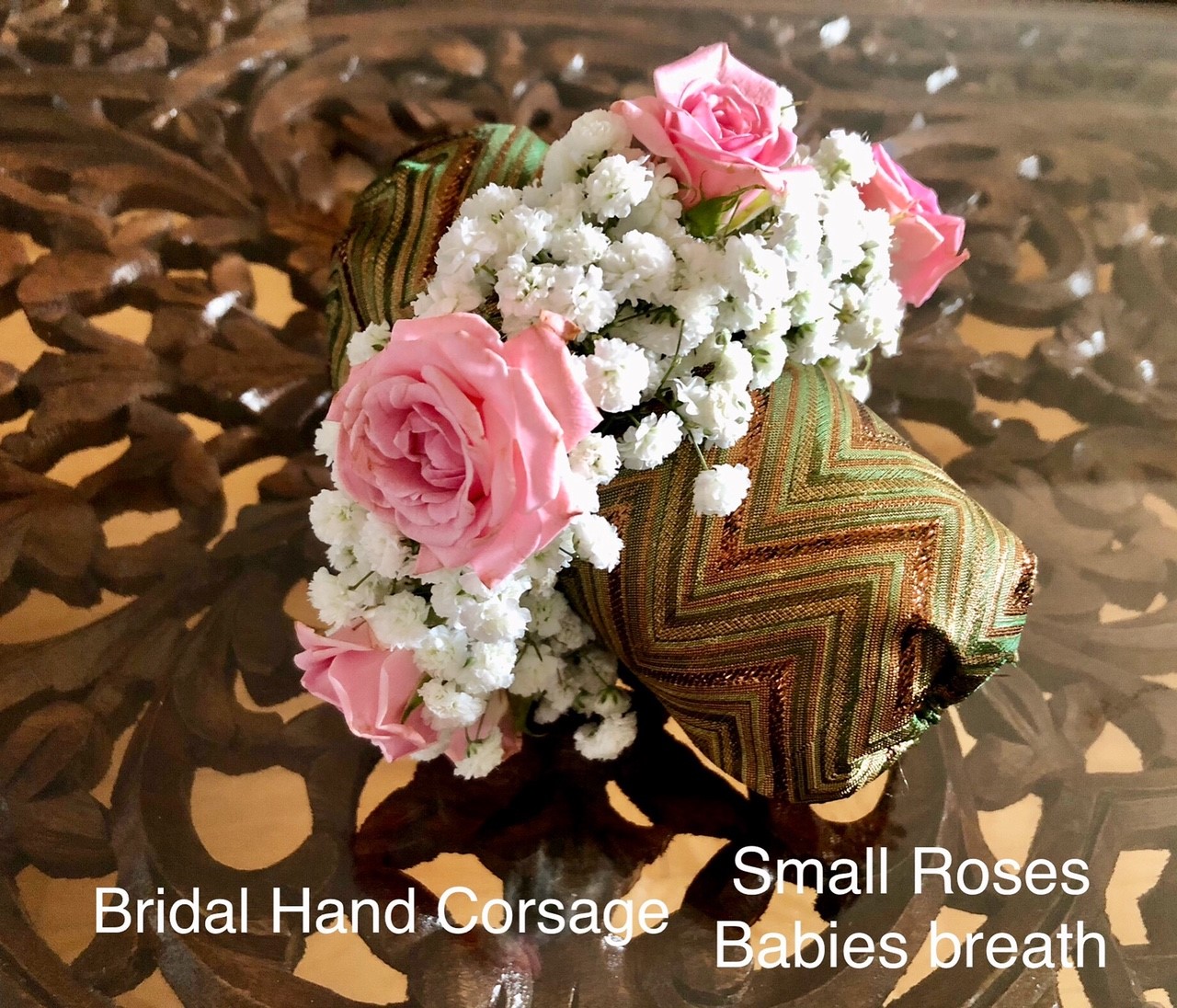 $27.50 each Bridal hand corsage small roses 