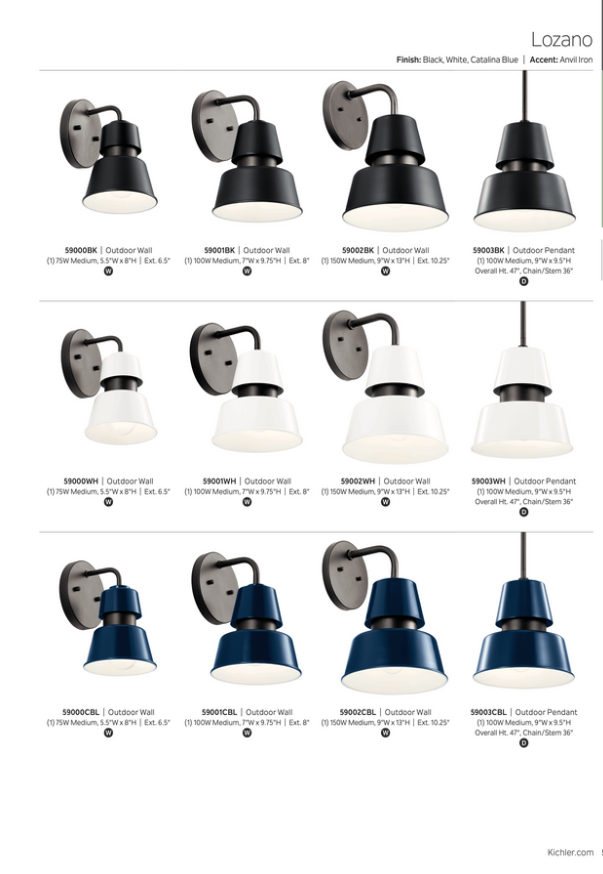 525 Lozano Collection
Available in Black with Anvil Iron, White with Anvil Iron or Catalina Blue with Anvil Iron 
Starting at
Regular Price $98.99
On Sale $88.99