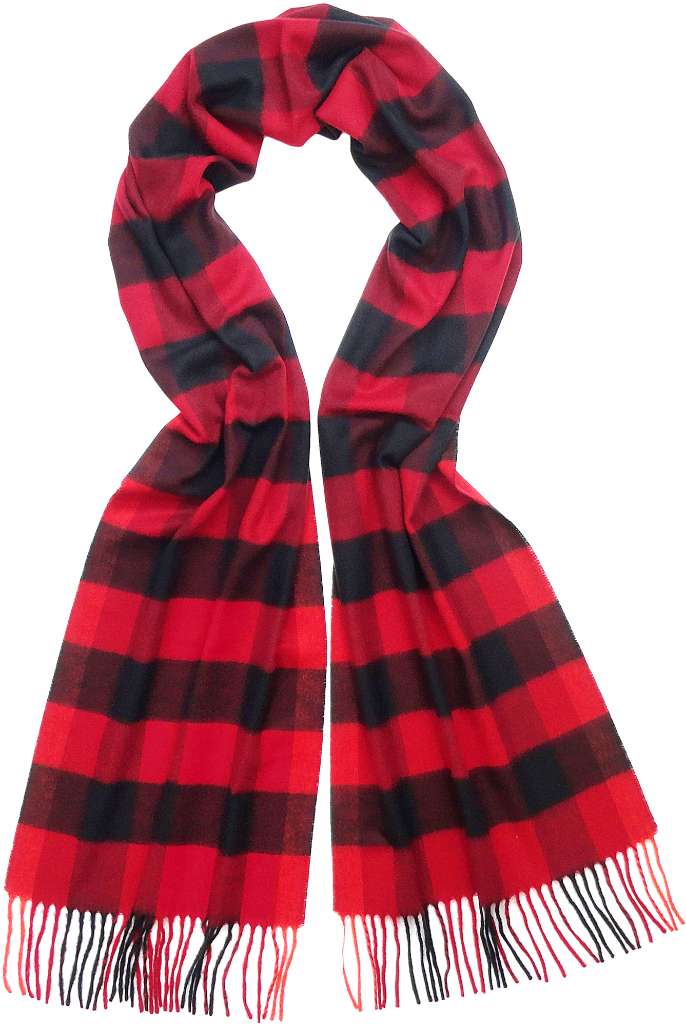 Buffalo Check in Black&Red- $35.00 
Cashmink, Made in Germany
771899116065
