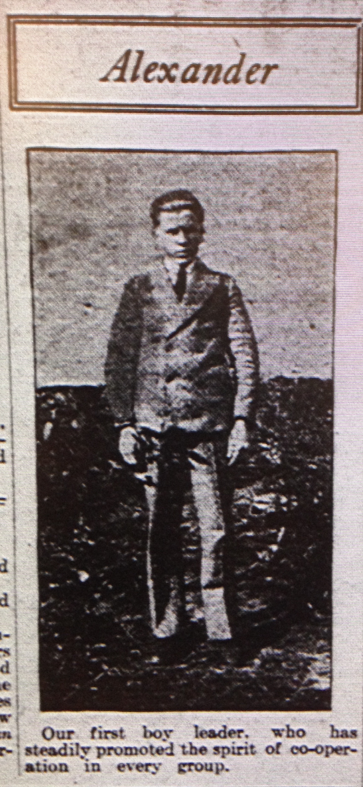 Alexander Krepakevich, 1st male Leader, Nov 1927