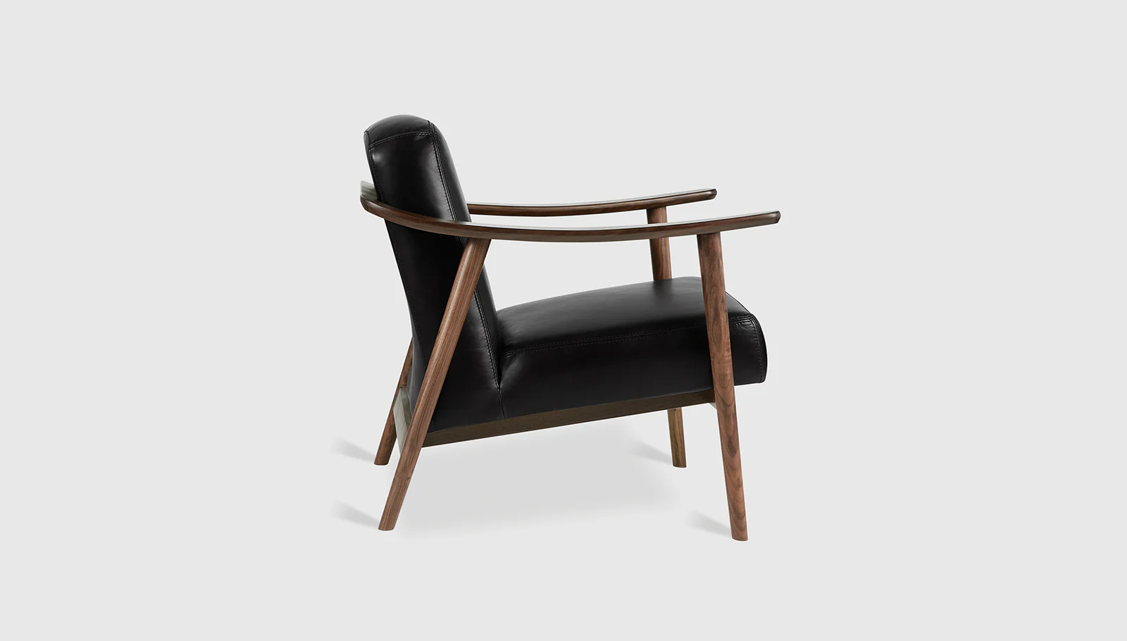Baltic Chair - saddle black /walnut