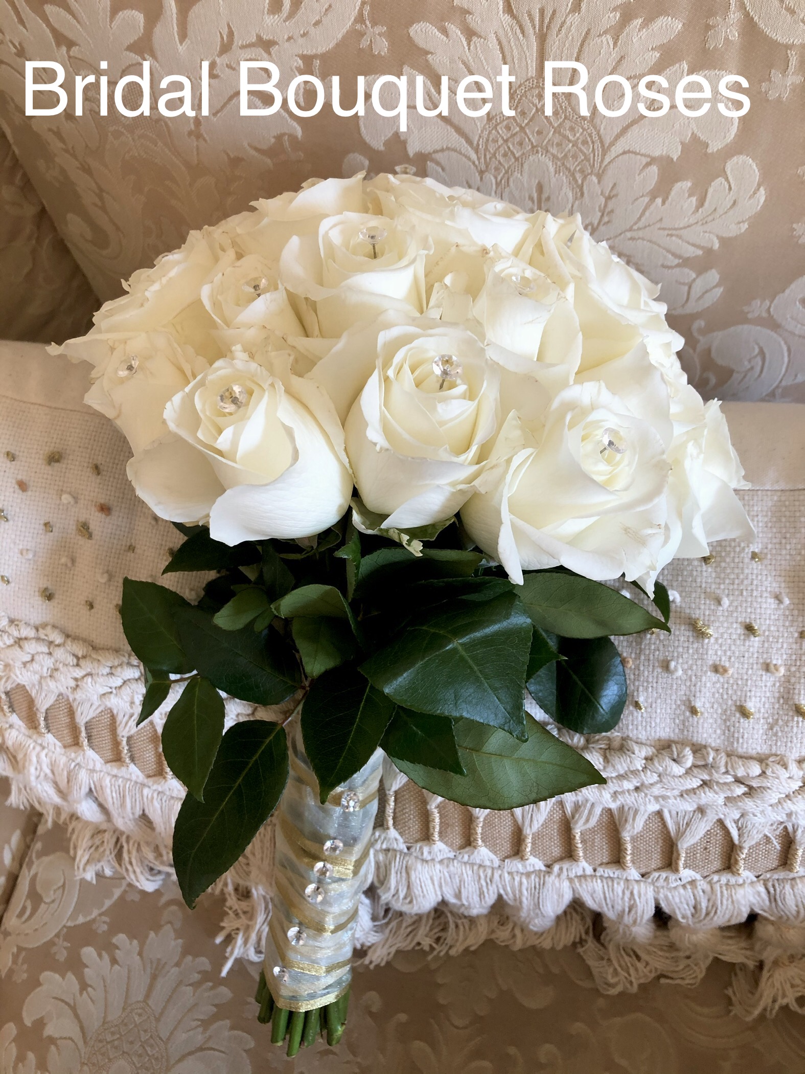 $100 Standard Bridal Bouquet Roses 