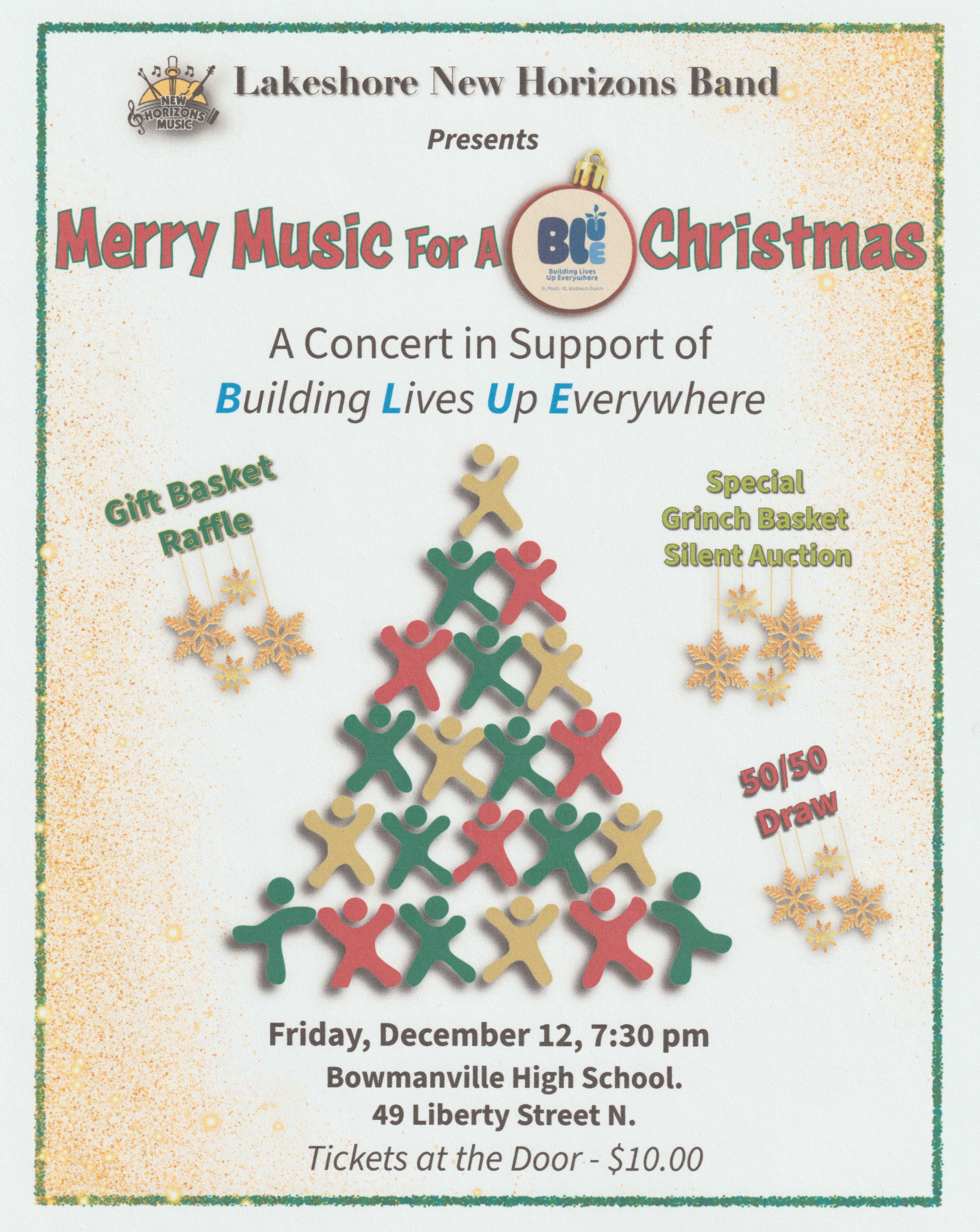 Lakeshore New Horizons Christmas Benefit Concert for Building Lives Up Everywhere