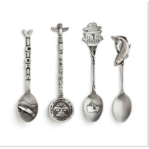 CUSTOM PEWTER SOUVENIR SPOONS